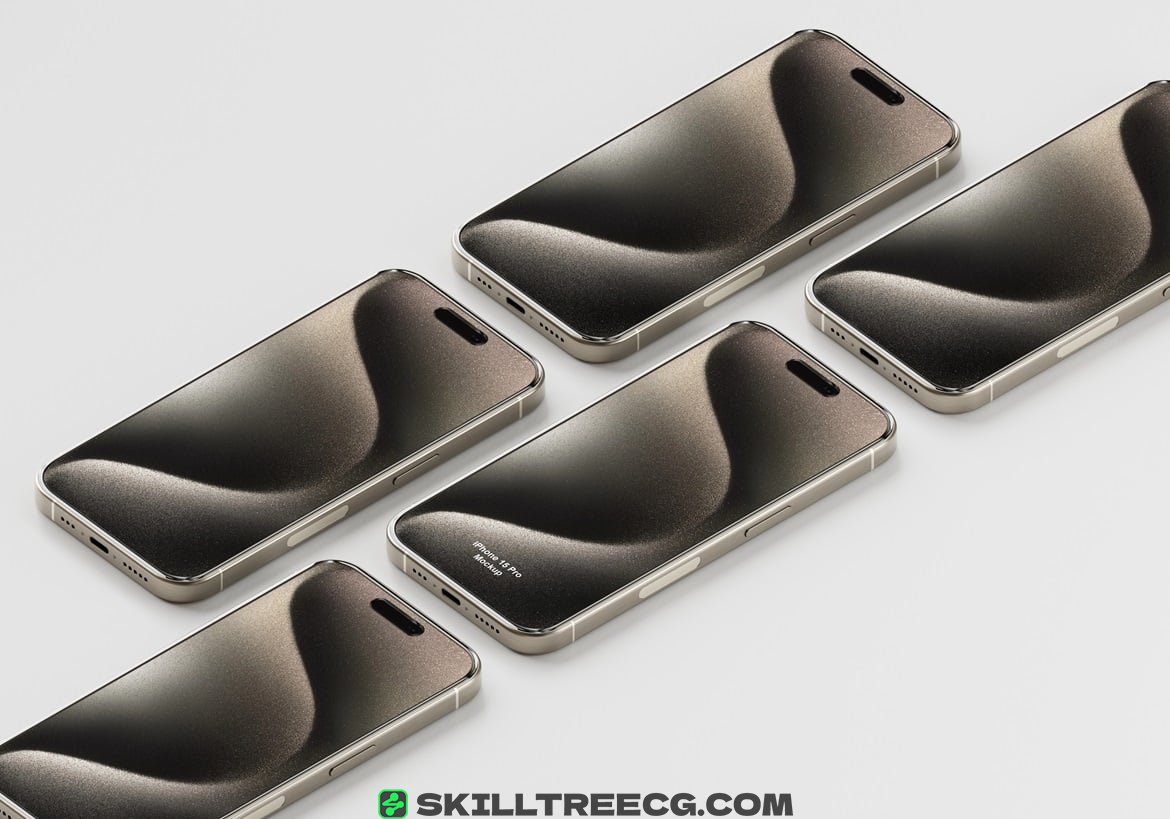 图片[5]-11 Psd iPhone 15 Pro Mockup（597903）-技能树